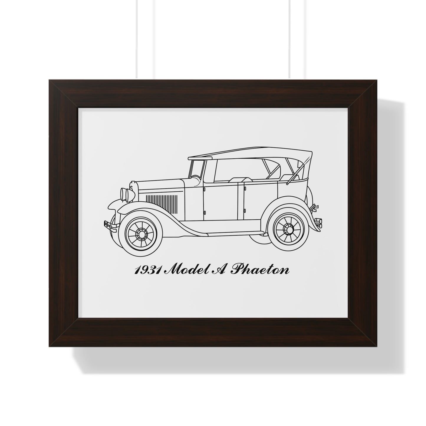 1931 Phaeton Framed Drawing