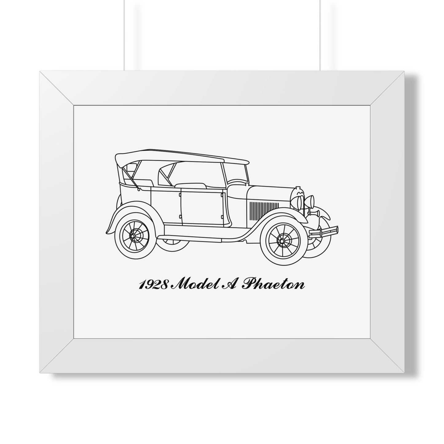 1928 Phaeton Framed Drawing