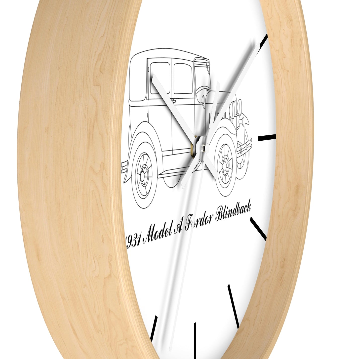 1931 Fordor Town Sedan Blindback Wall Clock