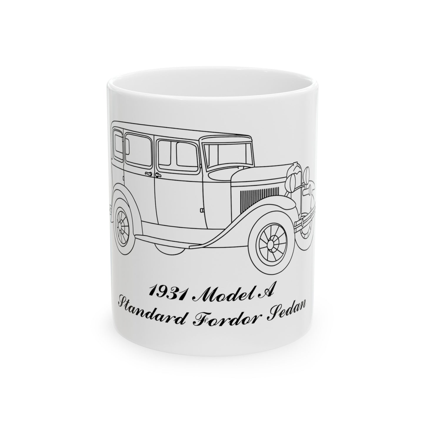 1931 Standard Fordor Sedan White Mug