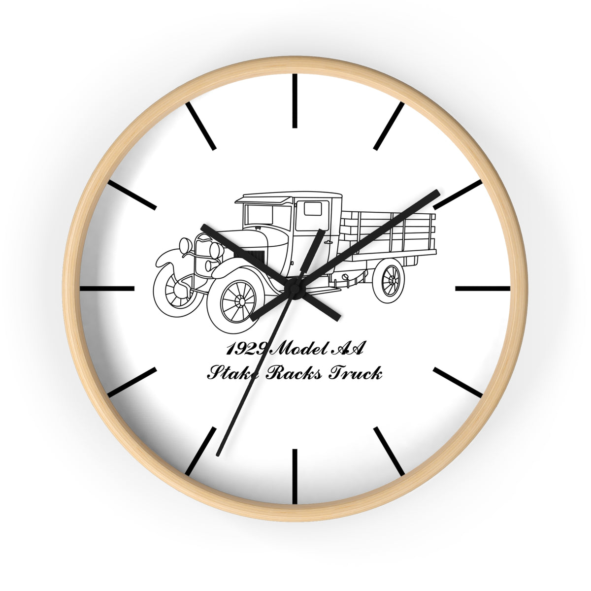 1929 AA Stake Racks Wall Clock