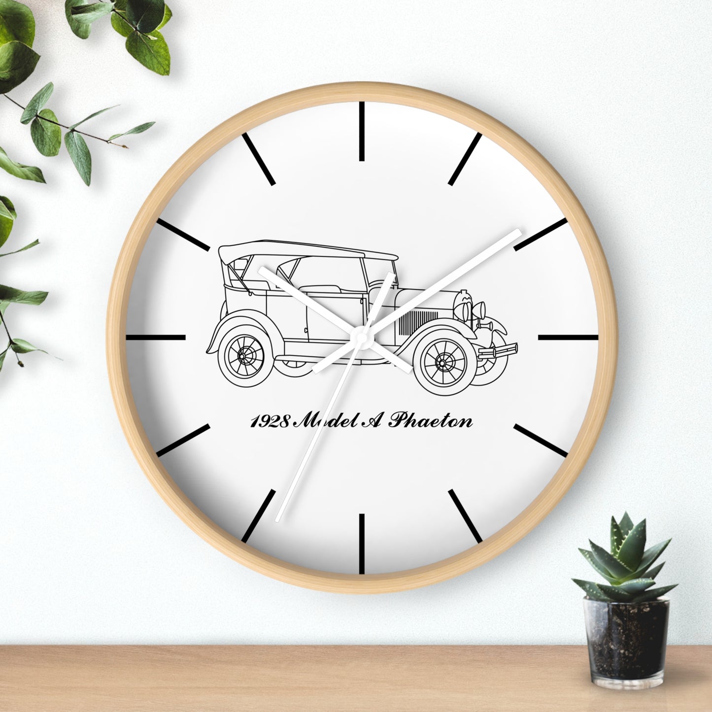 1928 Phaeton Wall Clock
