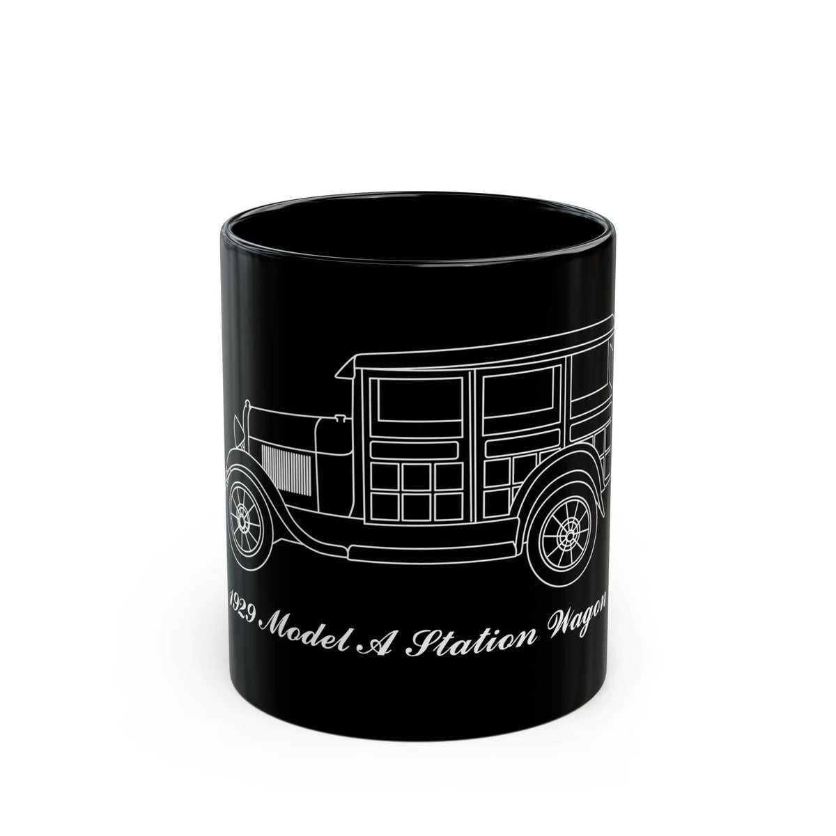 1929 Station Wagon Black Mug