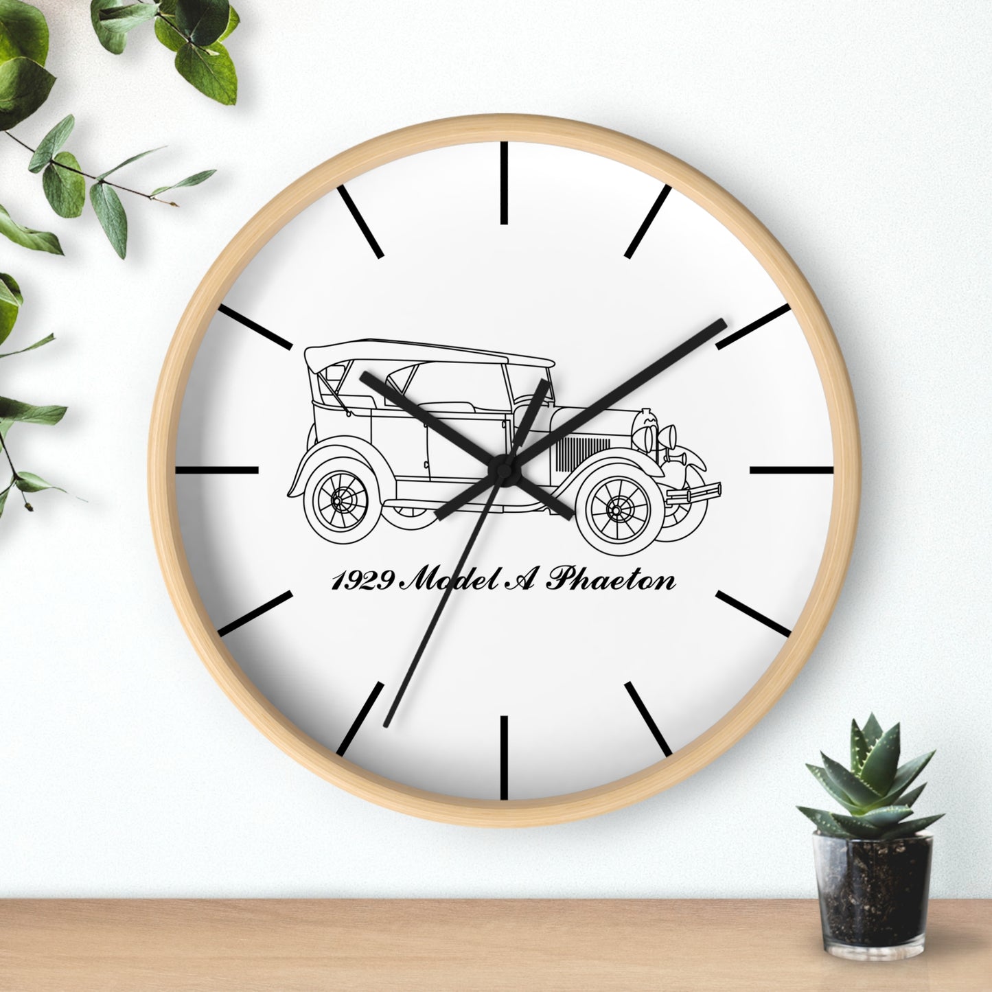 1929 Phaeton Wall Clock