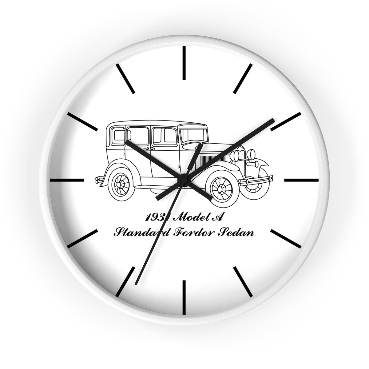 1931 Standard Fordor Sedan Wall Clock