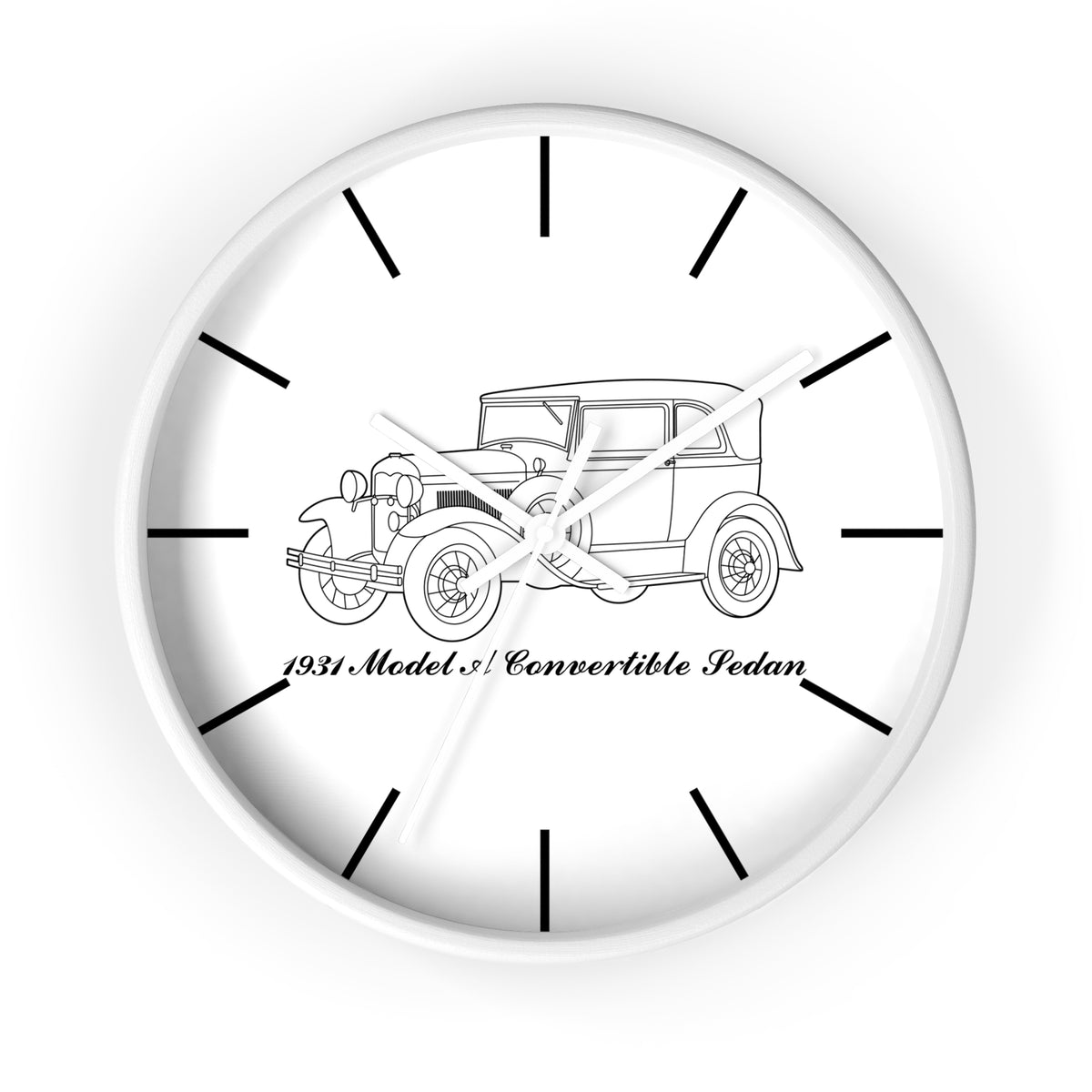 1931 Convertible Sedan Wall Clock