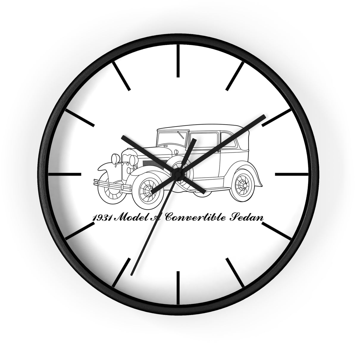 1931 Convertible Sedan Wall Clock