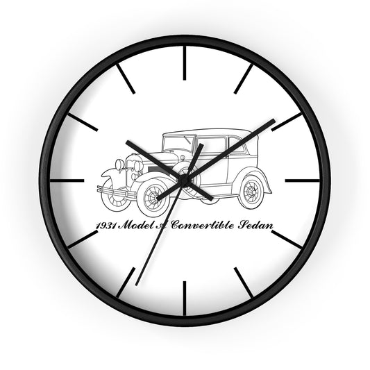 1931 Convertible Sedan Wall Clock