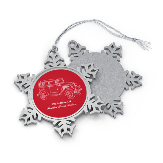 1931 Fordor Town Sedan Snowflake Ornament