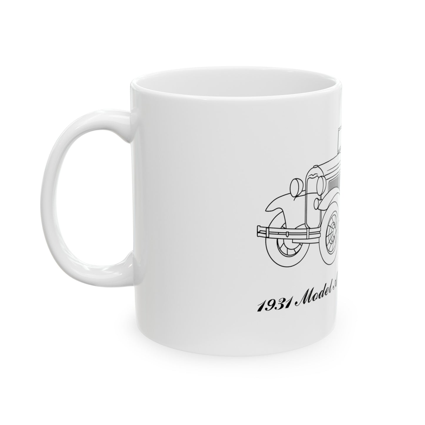 1931 De Luxe Phaeton White Mug