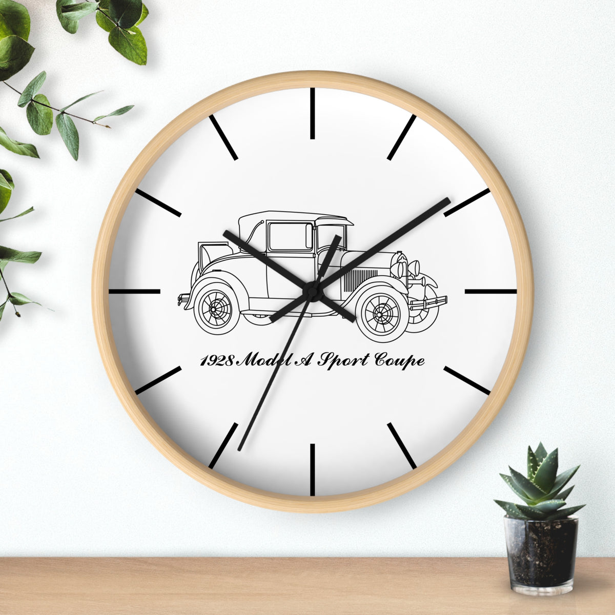 1928 Sport Coupe Wall Clock