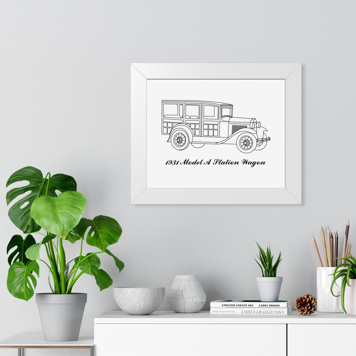 1931 Station Wagon Framed Drawing