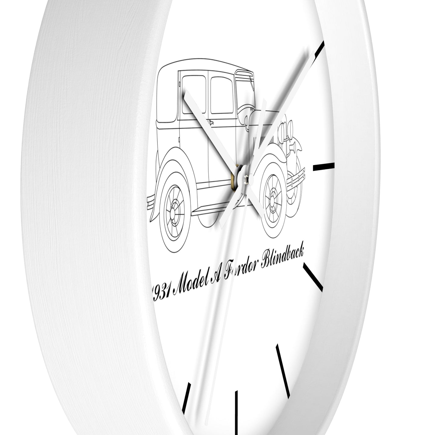 1931 Fordor Town Sedan Blindback Wall Clock