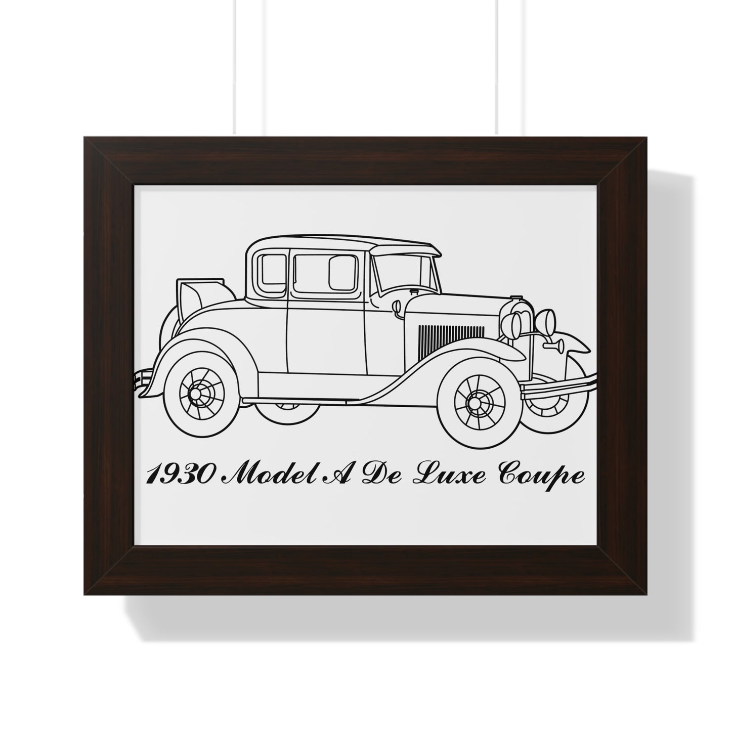 1930 De Luxe Coupe Framed Drawing