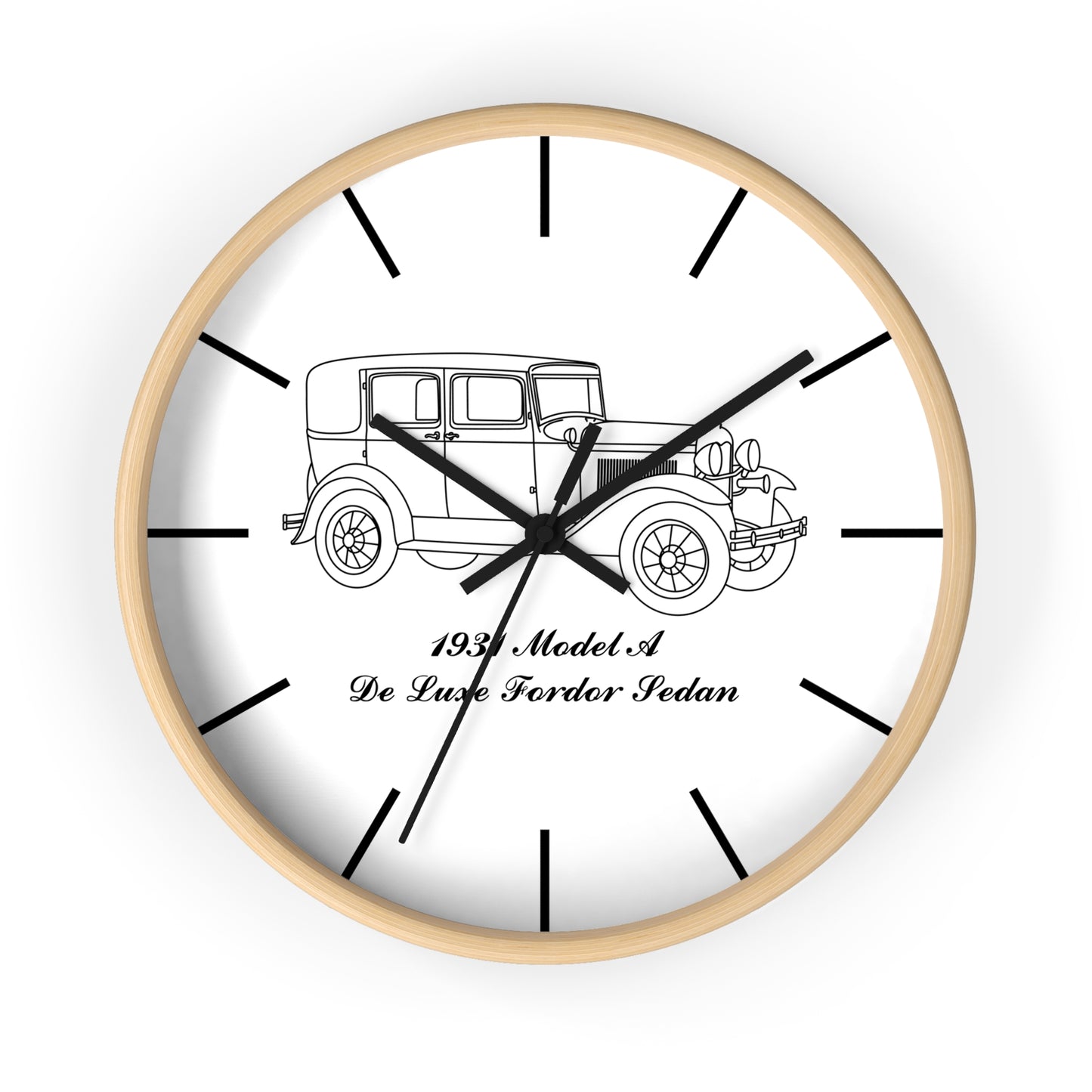1931 De Luxe Fordor Sedan Wall Clock