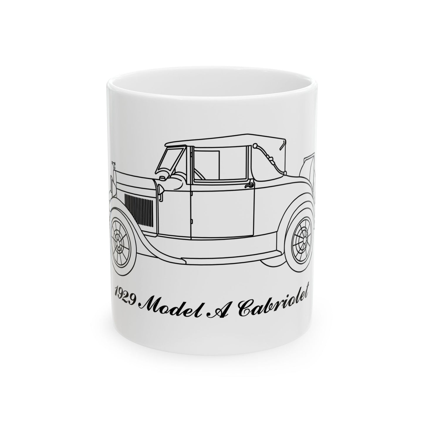 1929 Cabriolet White Mug