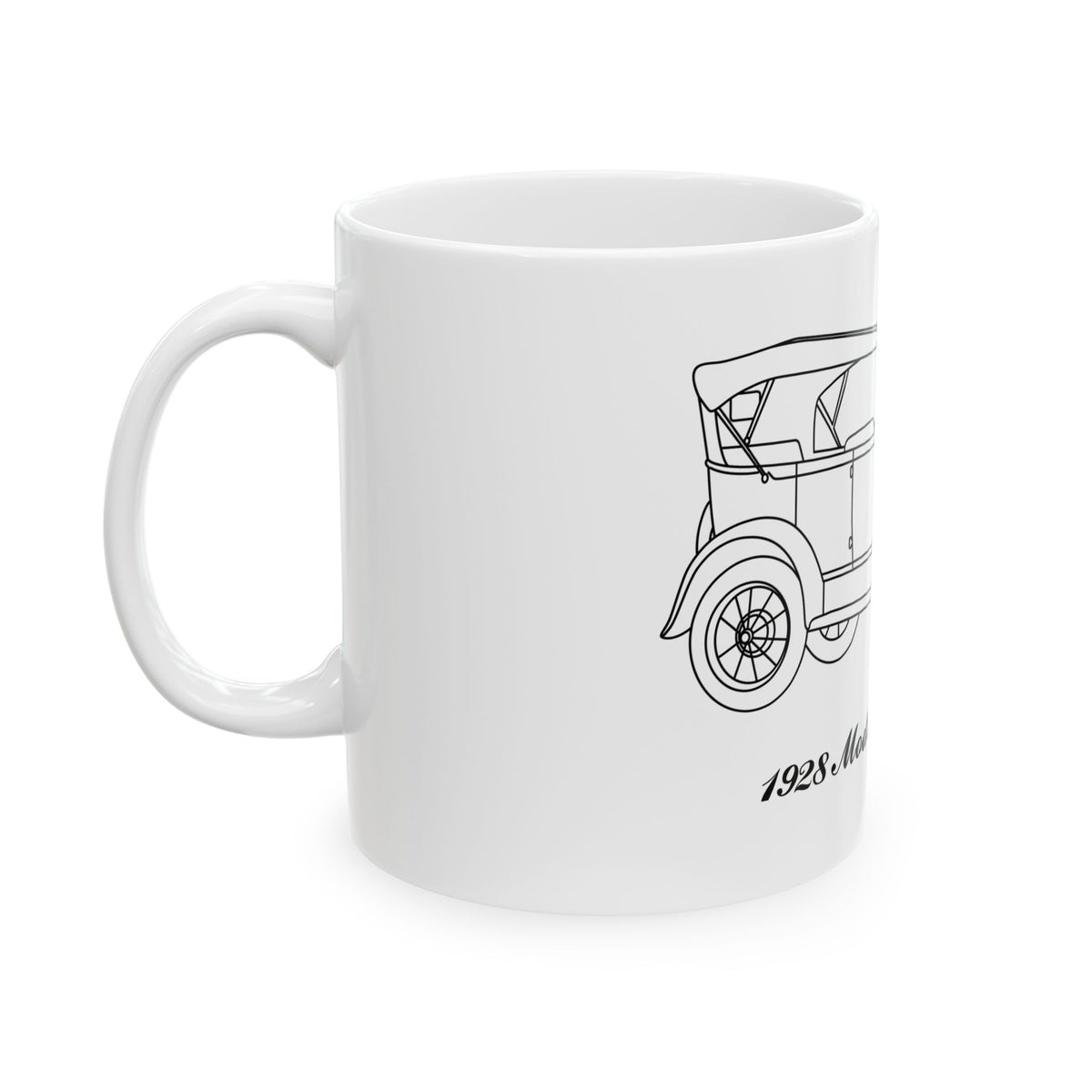 1928 Phaeton White Mug