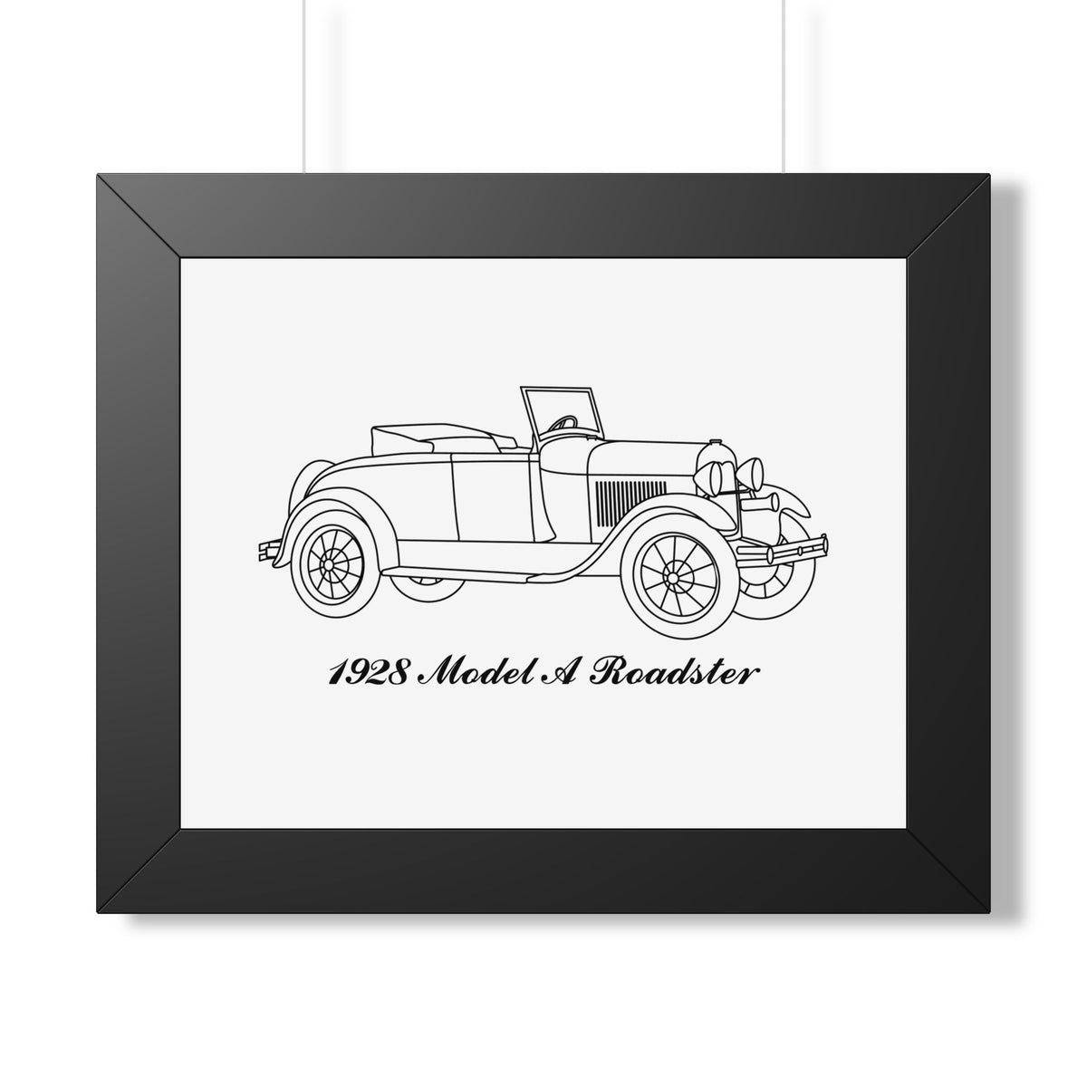 1928 Roadster Framed Drawing