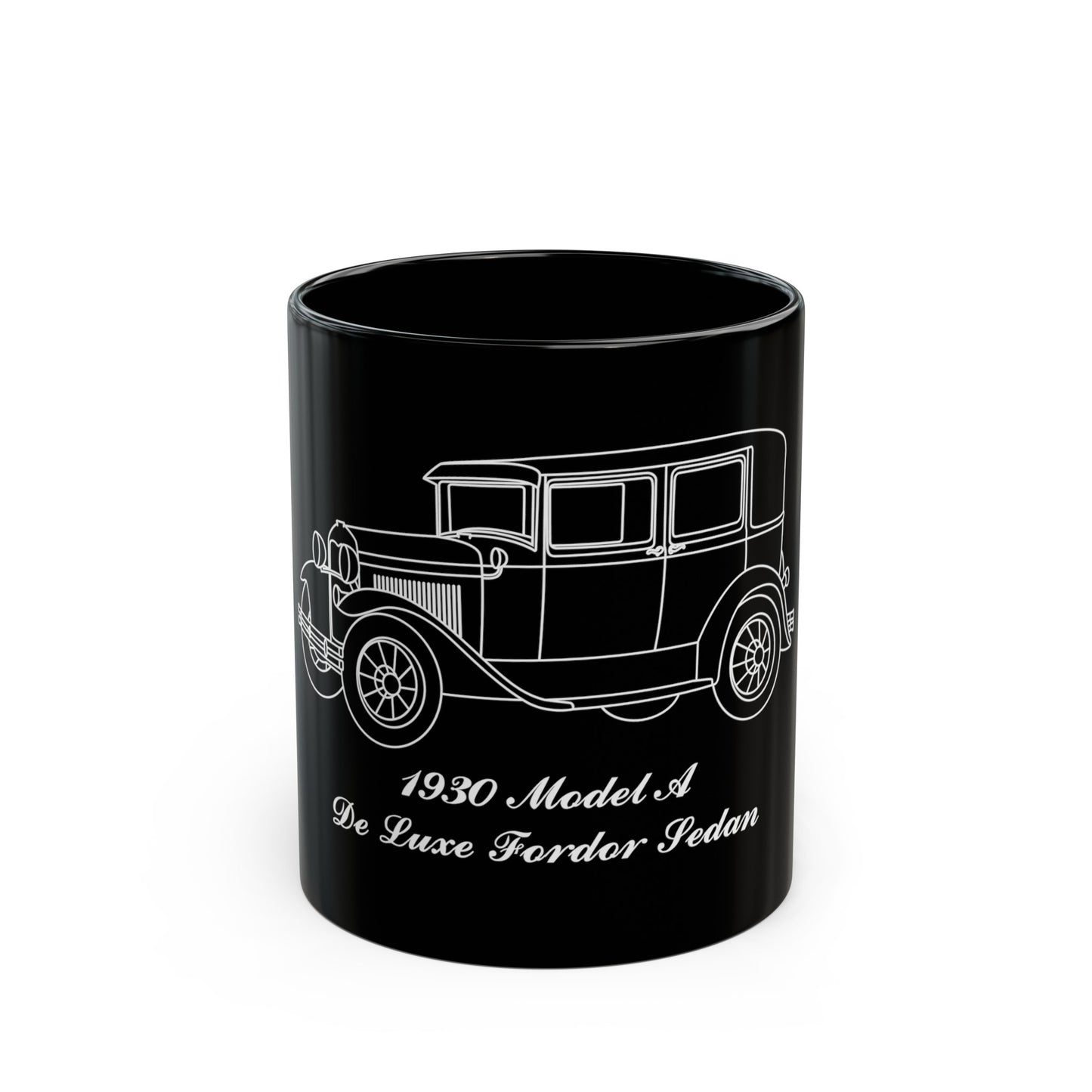 1930 De Luxe Fordor Sedan Black Mug