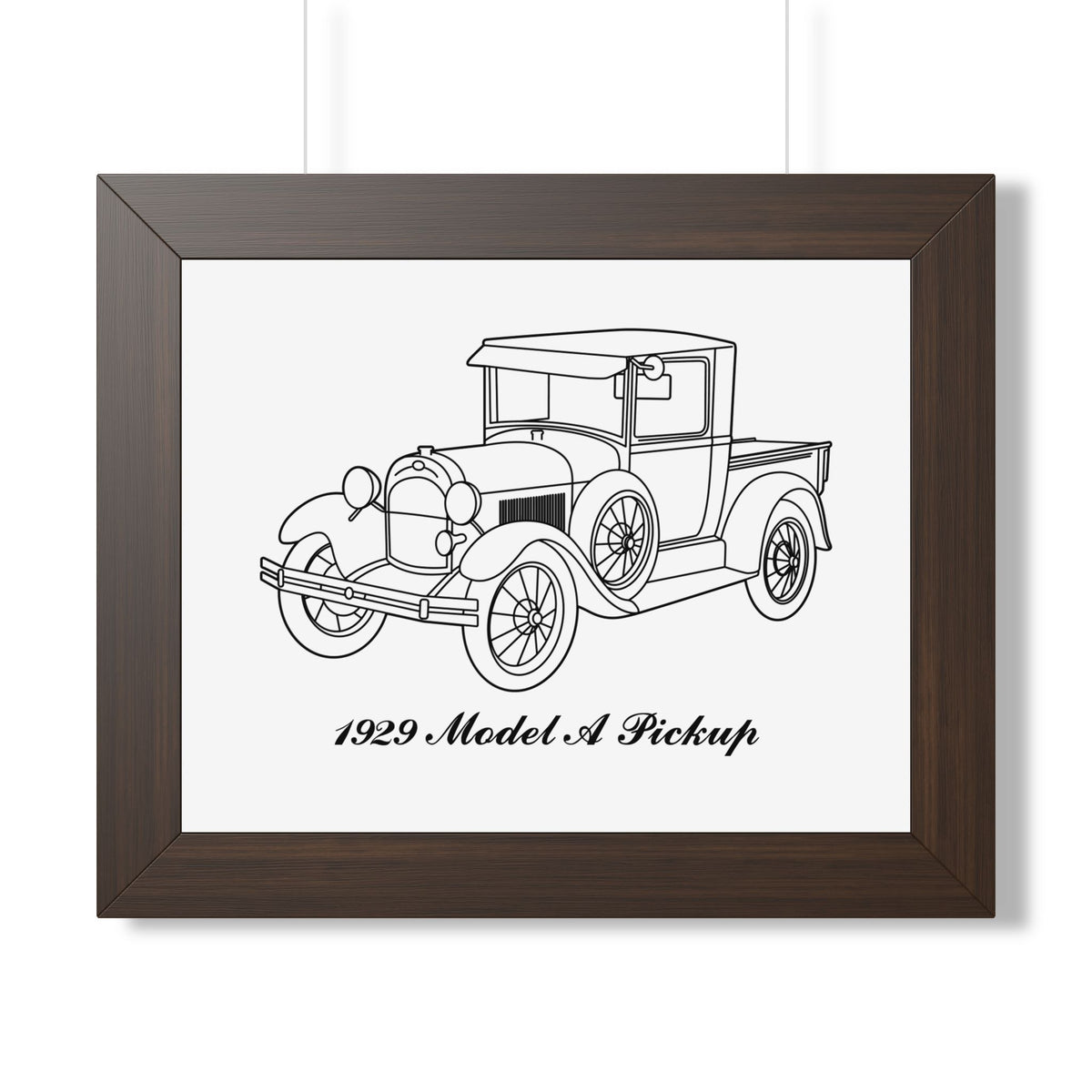 1929 Pickup Framed Drawing