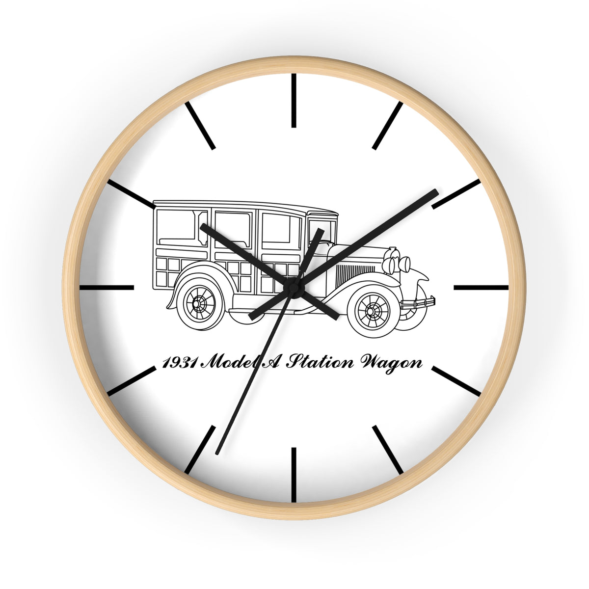 1931 Station Wagon Wall Clock