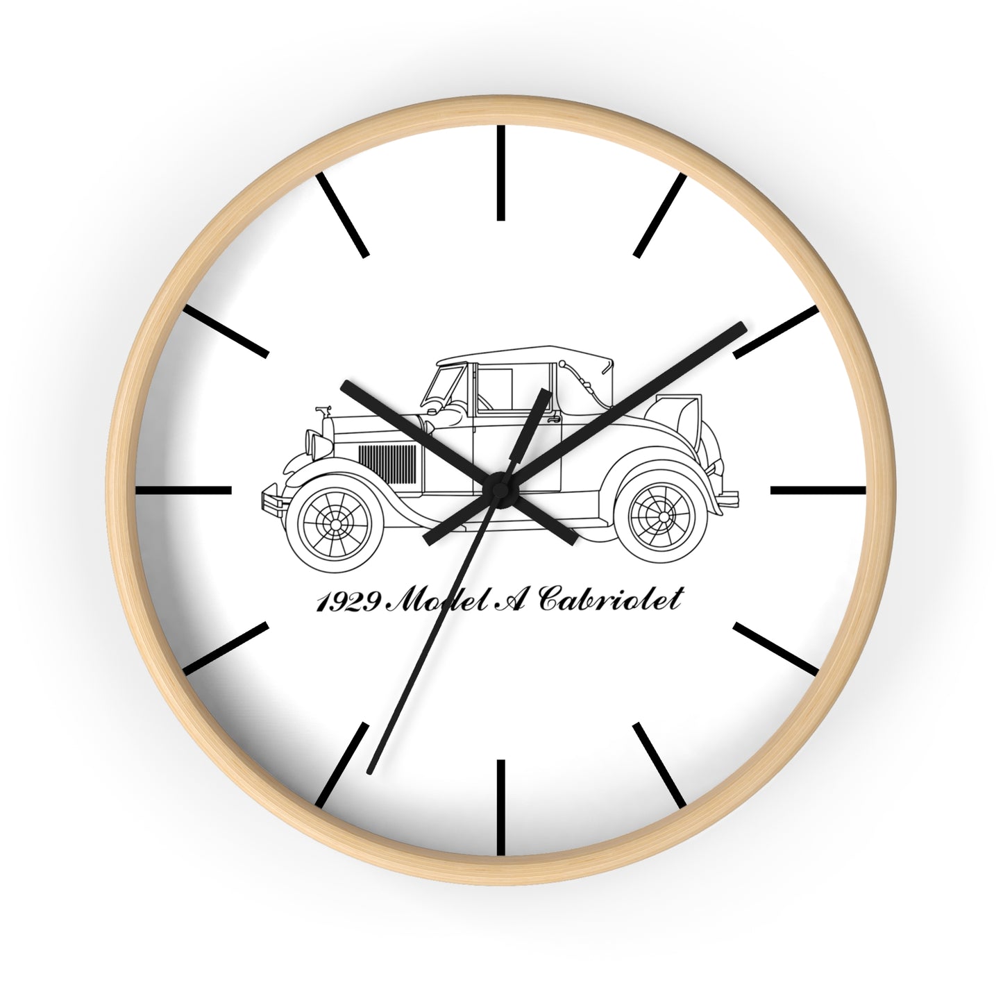 1929 Cabriolet Wall Clock