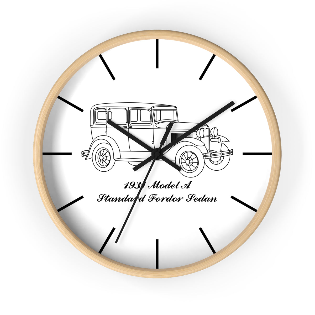 1931 Standard Fordor Sedan Wall Clock