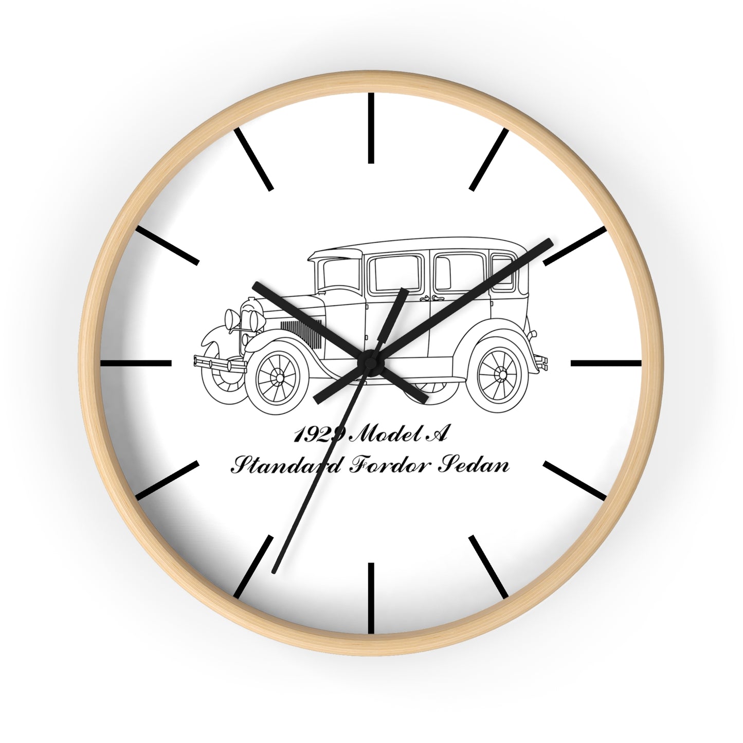 1929 Standard Fordor Sedan (3-Window) Wall Clock