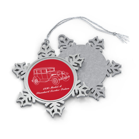 1930 Standard Fordor Sedan Snowflake Ornament