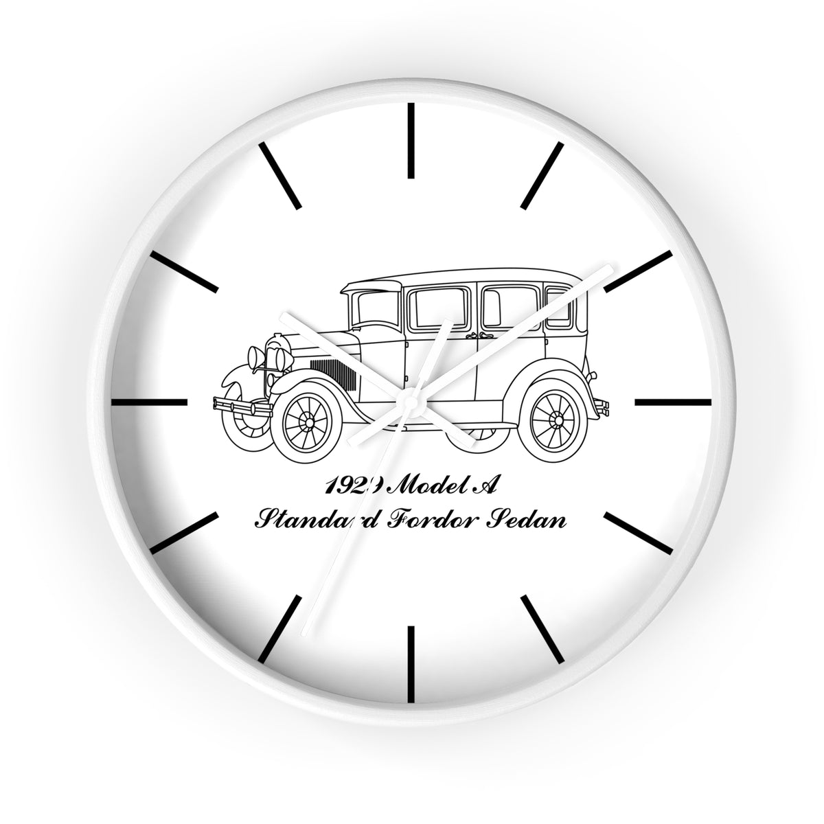 1929 Standard Fordor Sedan (3-Window) Wall Clock