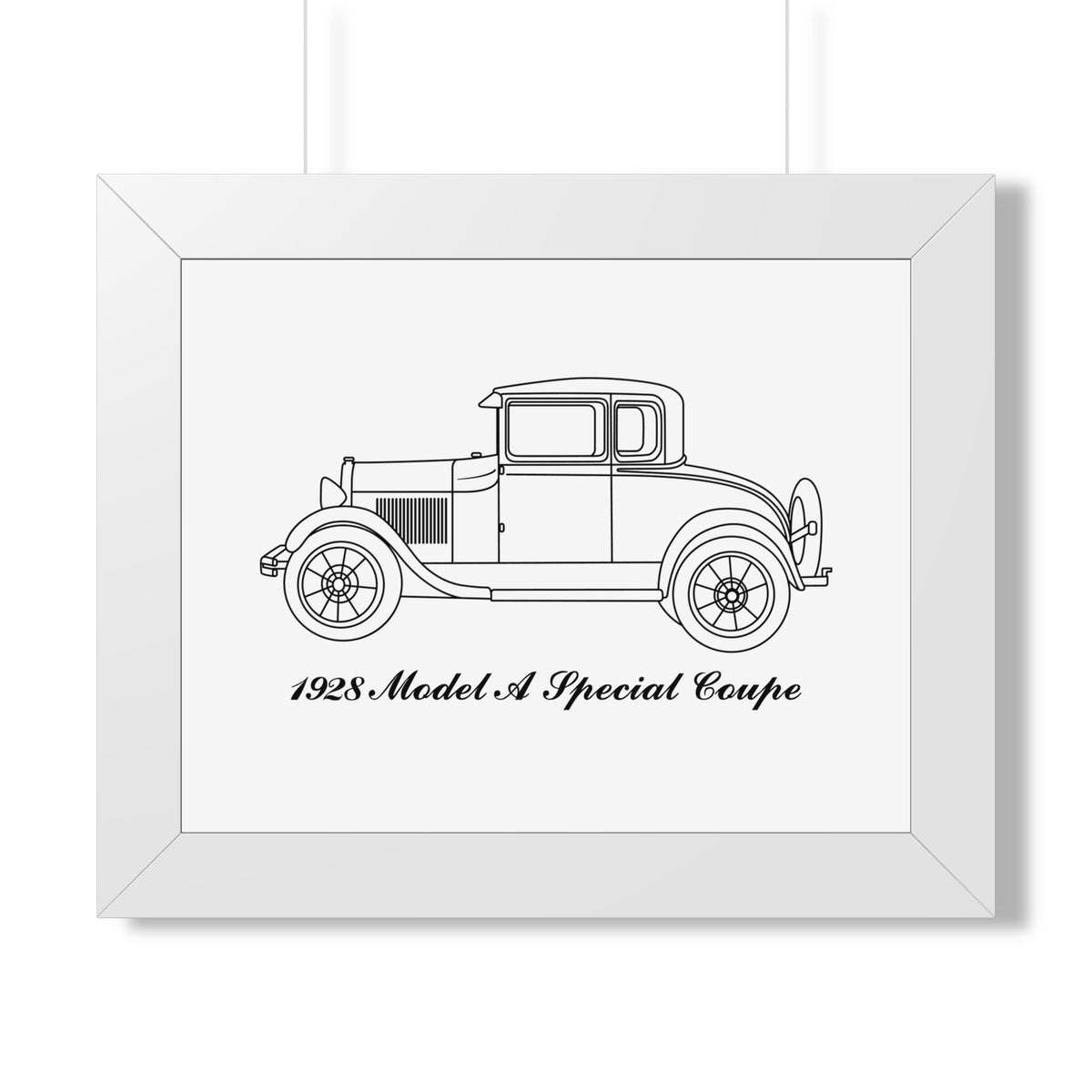 1928 Special Coupe Framed Drawing