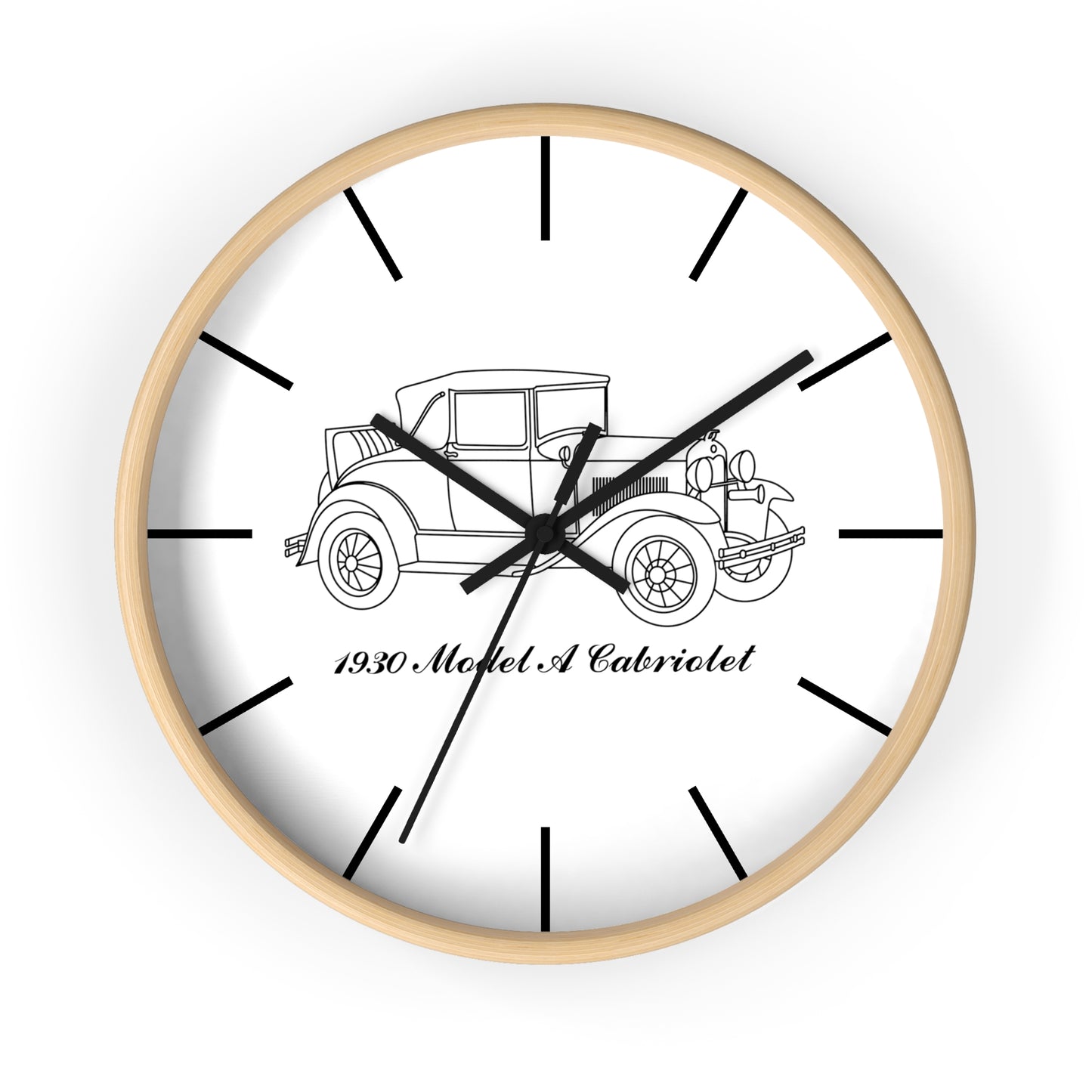 1930 Cabriolet Wall Clock