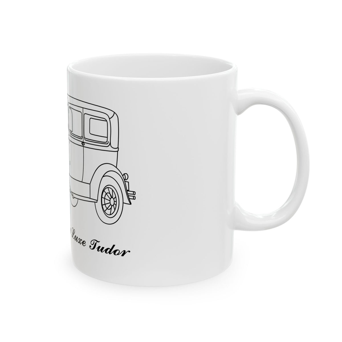 1931 De Luxe Tudor White Mug