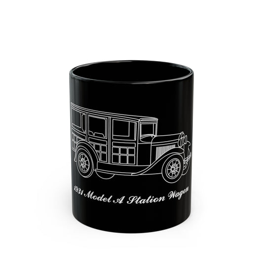 1931 Station Wagon Black Mug