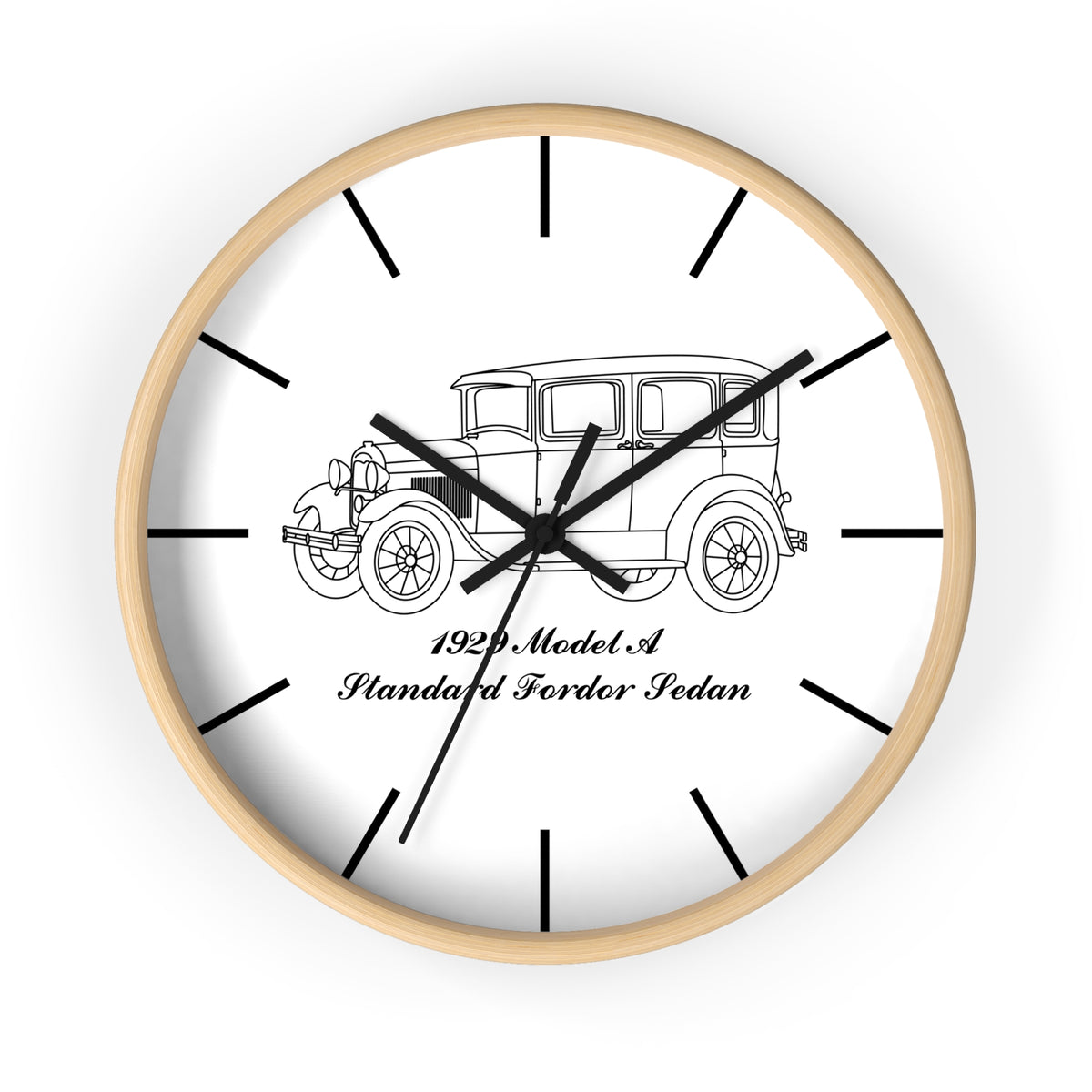 1929 Standard Fordor Sedan (3-Window) Wall Clock