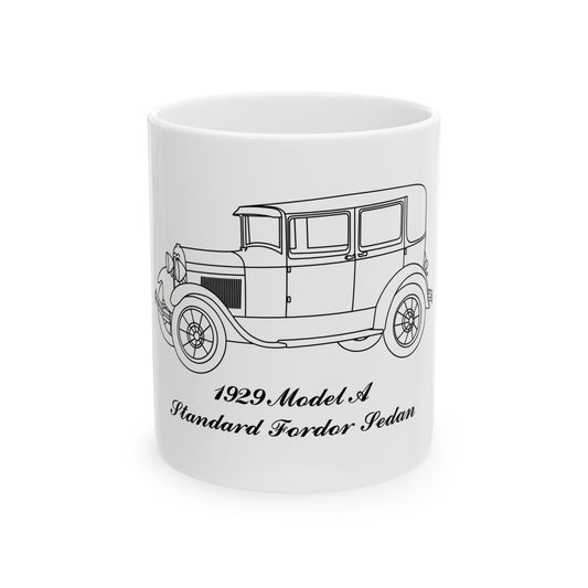 1929 Standard Fordor Sedan (2-Window) White Mug
