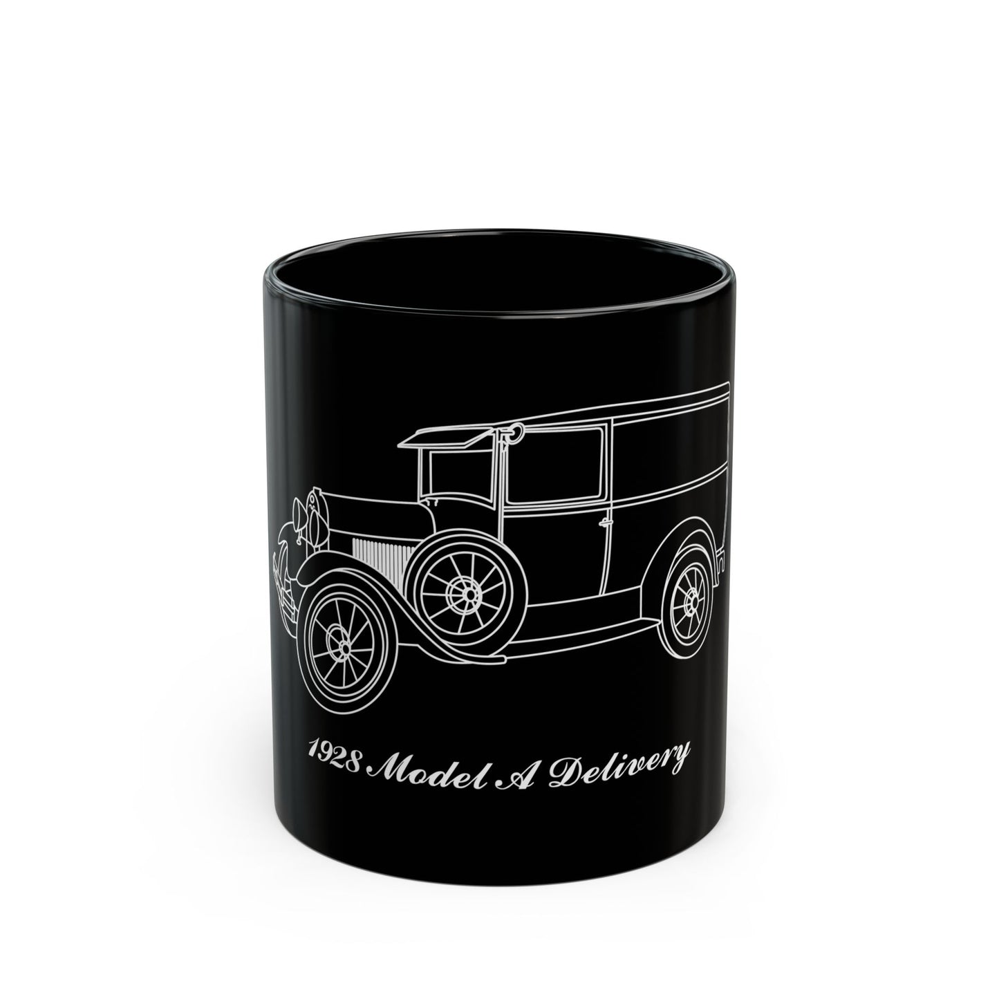 1928 Delivery Black Mug