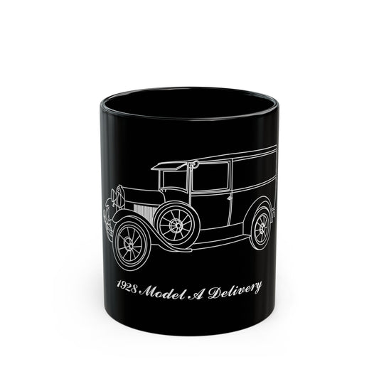 1928 Delivery Black Mug