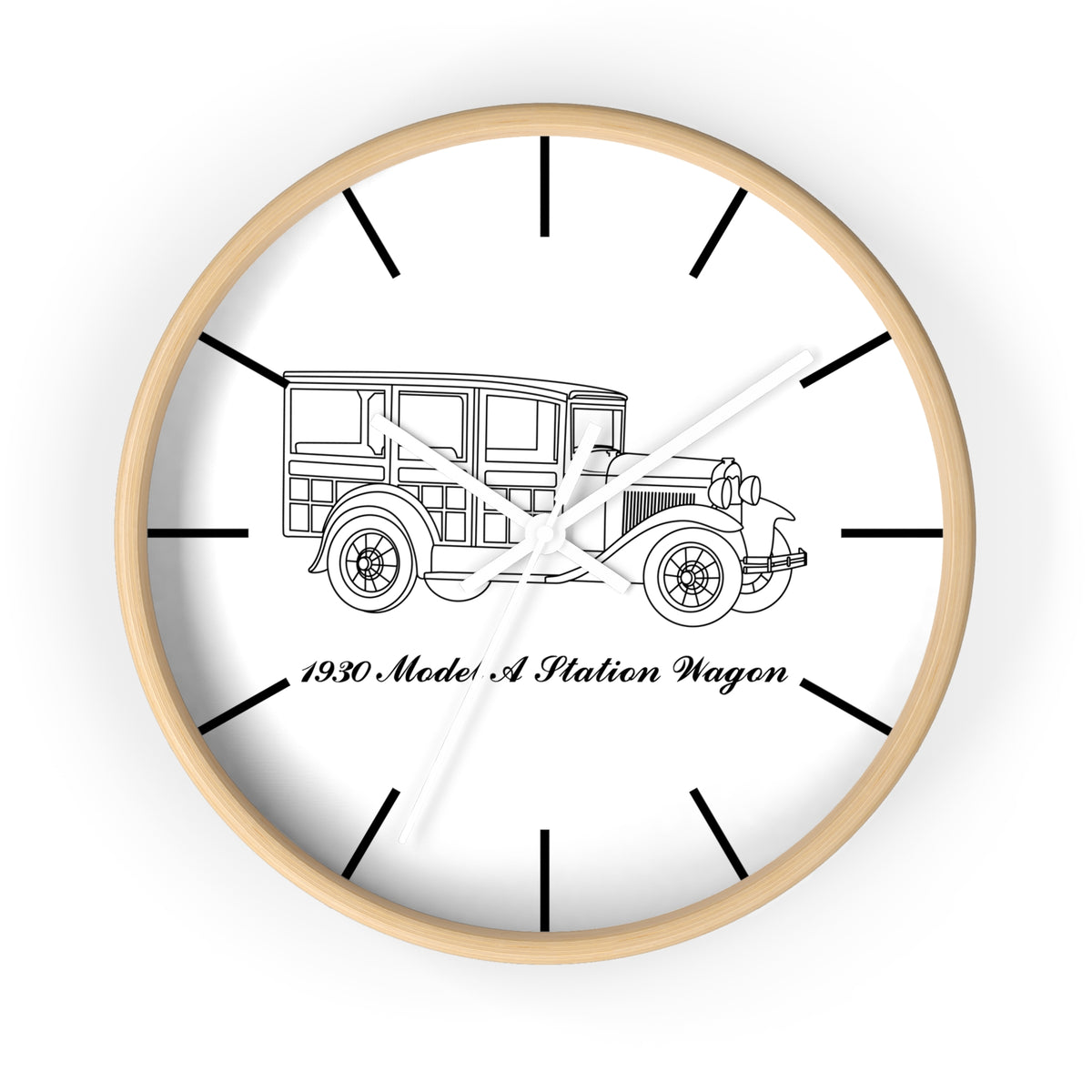 1930 Station Wagon Wall Clock
