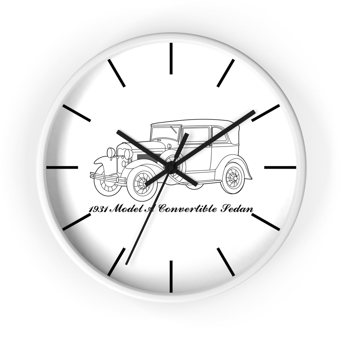 1931 Convertible Sedan Wall Clock