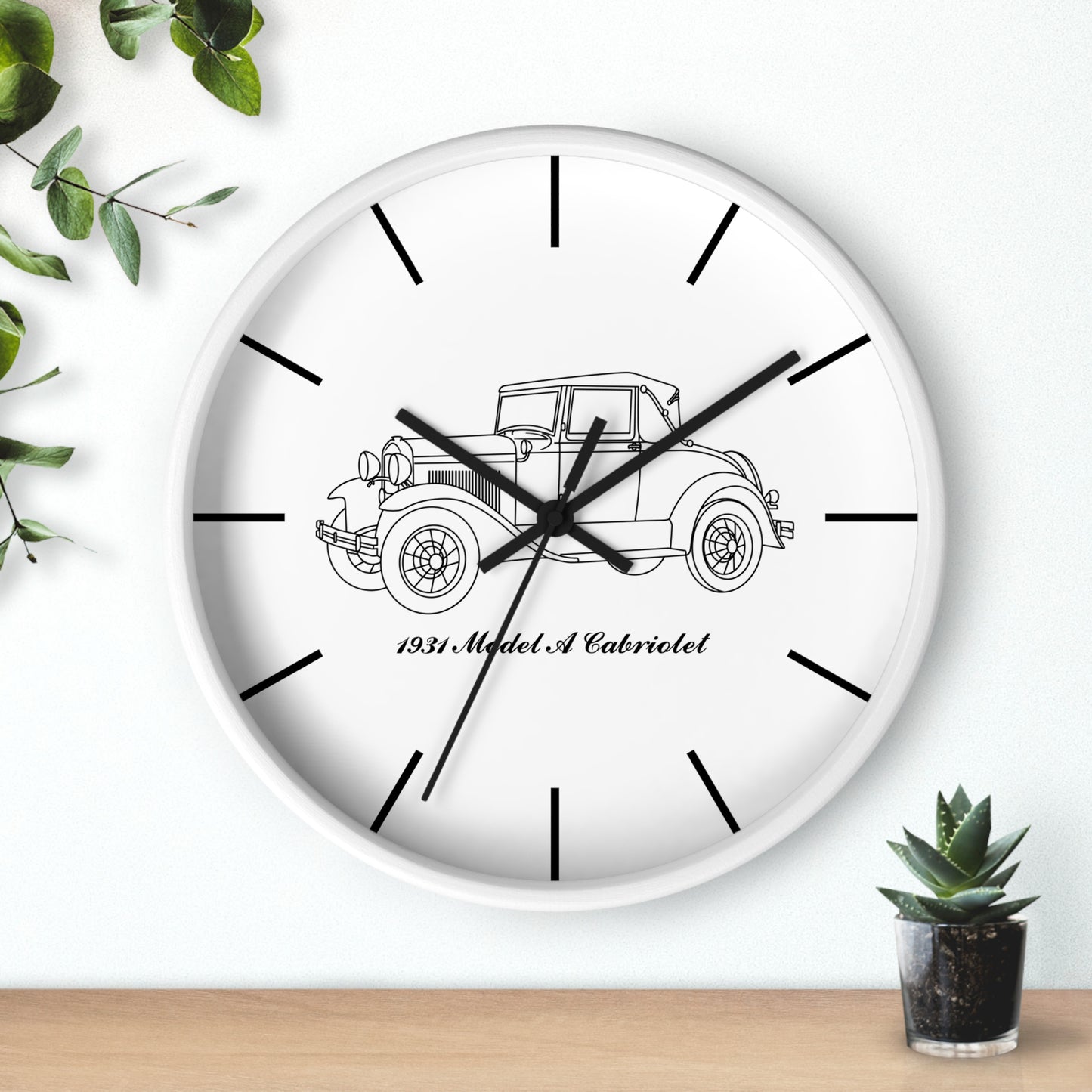 1931 Cabriolet Wall Clock