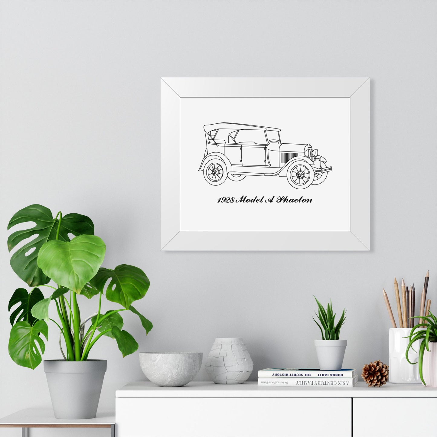 1928 Phaeton Framed Drawing
