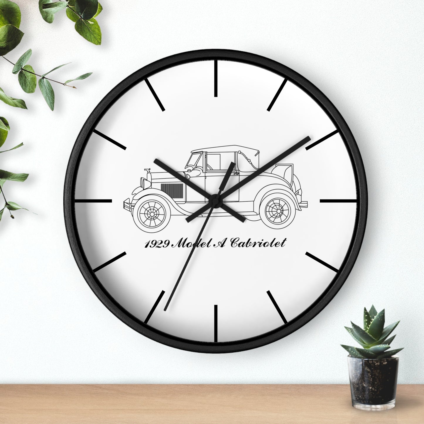 1929 Cabriolet Wall Clock