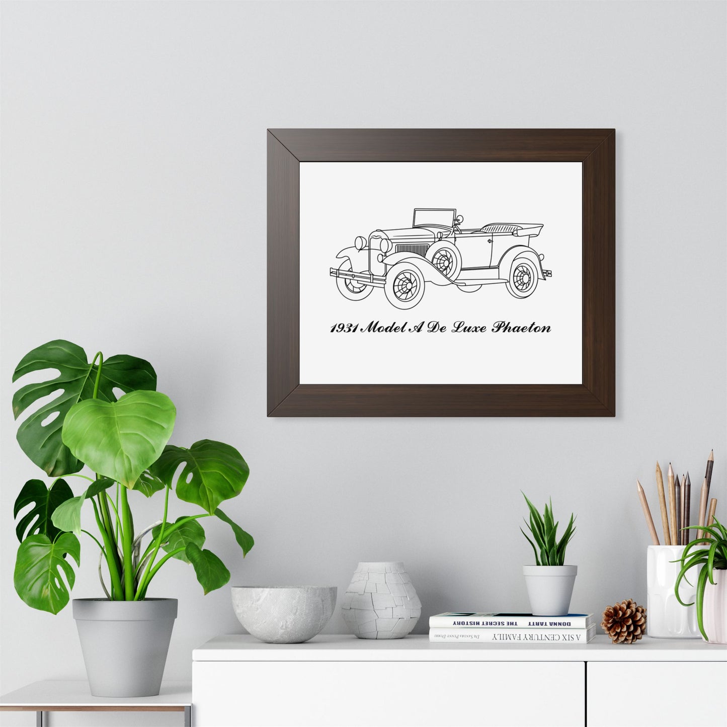 1931 De Luxe Phaeton Framed Drawing