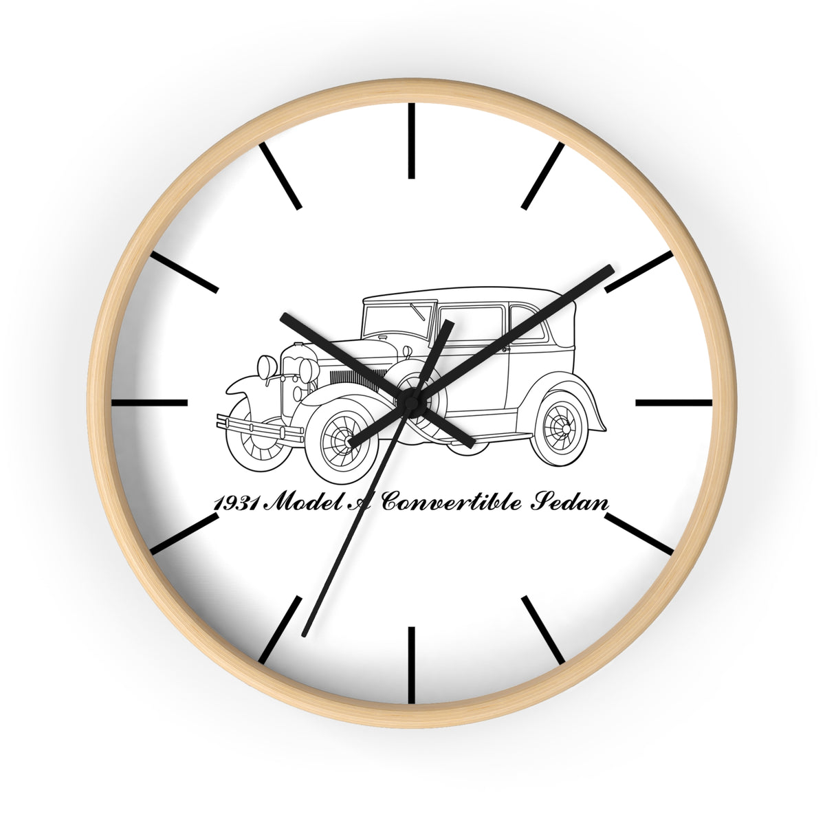 1931 Convertible Sedan Wall Clock