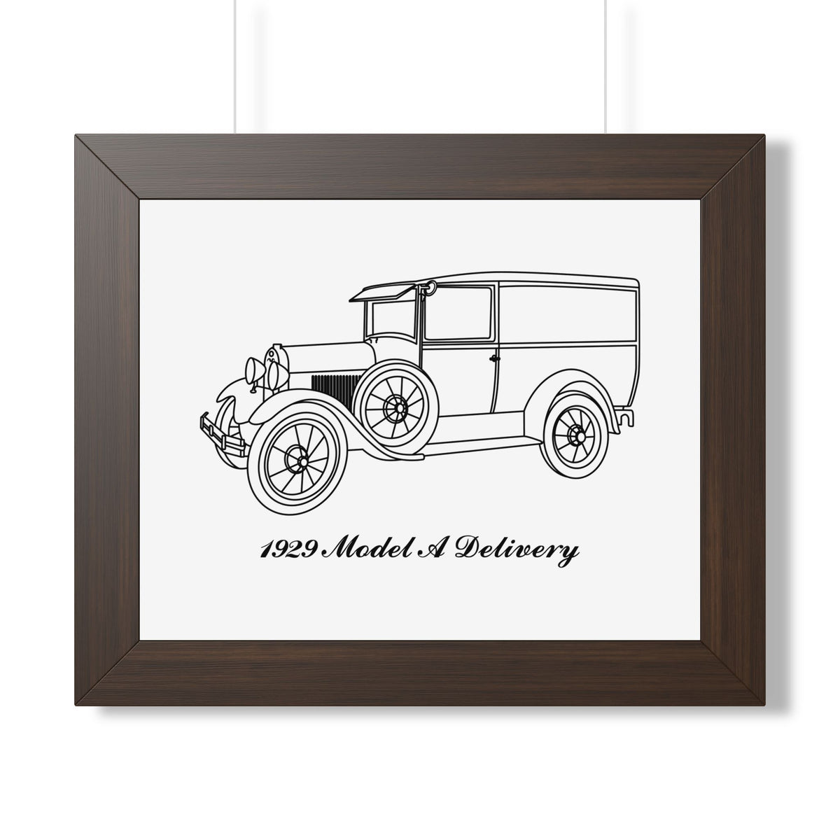 1929 Delivery Framed Drawing