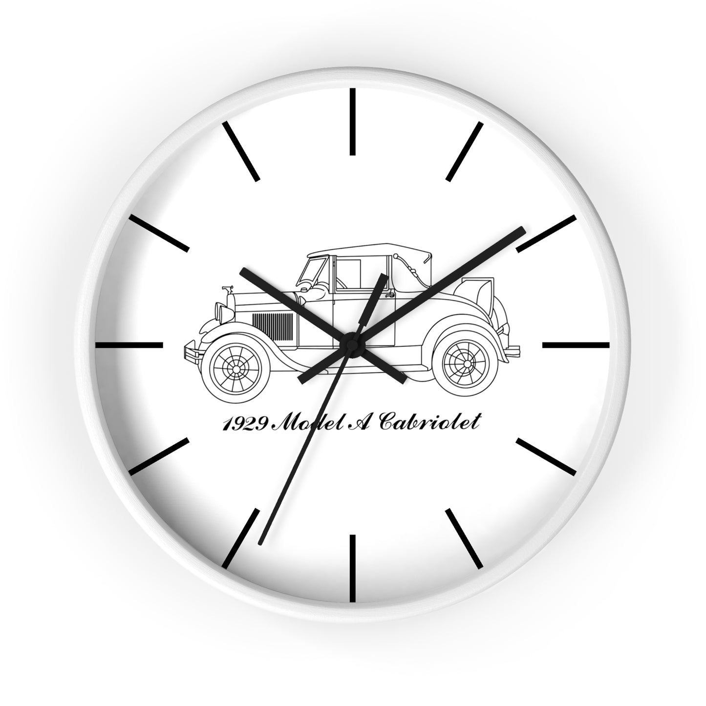 1929 Cabriolet Wall Clock