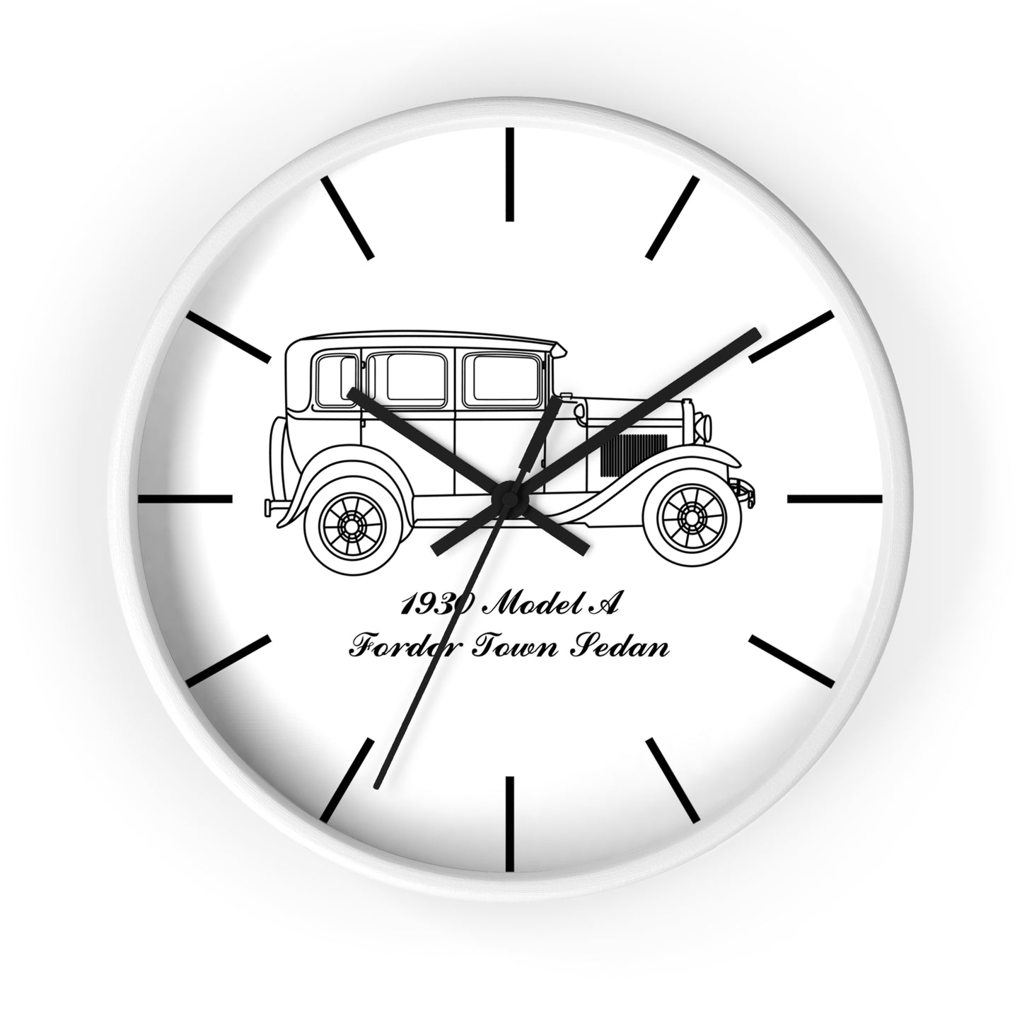 1930 Fordor Town Sedan Wall Clock