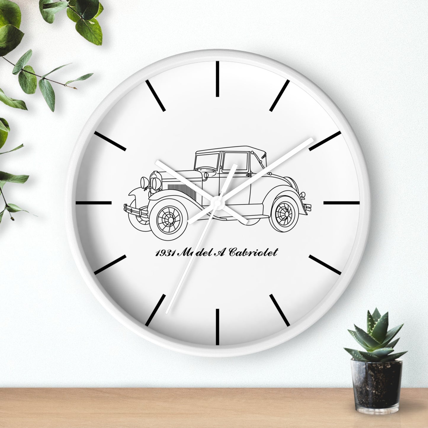 1931 Cabriolet Wall Clock