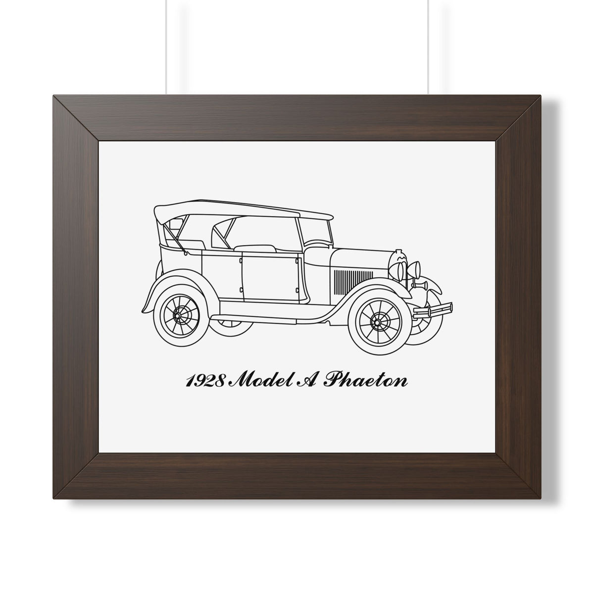 1928 Phaeton Framed Drawing